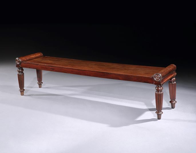 A regency mahogany hall bench | MasterArt